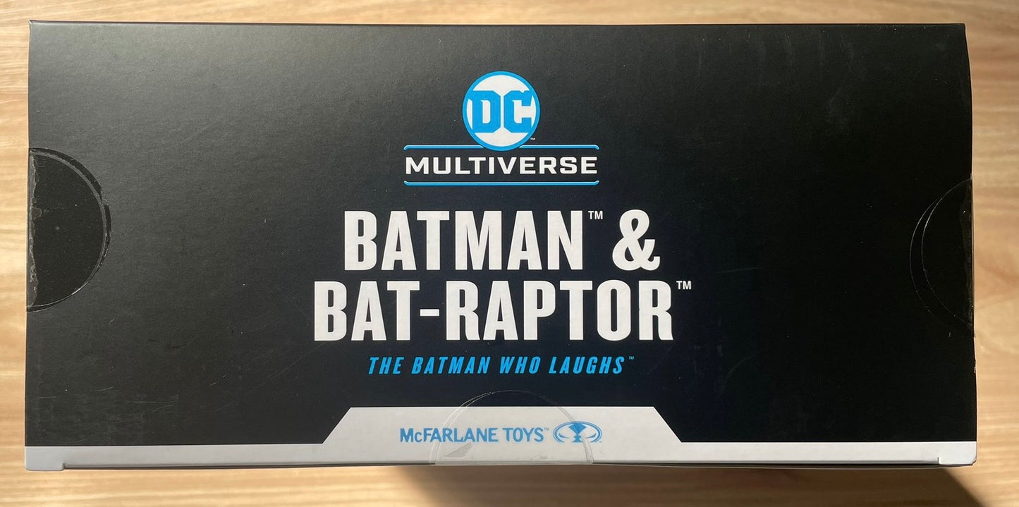DC MULTIVERSE - The Batman Who Laughs - Figurine Batman & Bat-Raptor - Gold Label