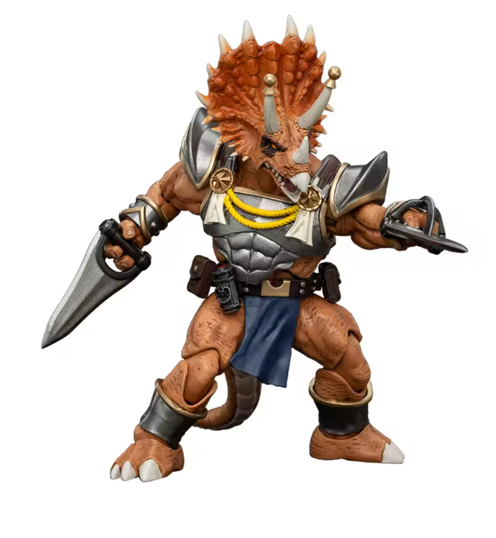 TMNT - Lot de 3 figurines 1/18ème - Triceraton Infantryman - Captain Zorax - Adjutant Zork - 13/14 cm