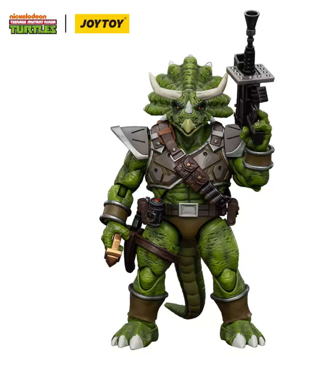 TMNT - Lot de 3 figurines 1/18ème - Triceraton Infantryman - Captain Zorax - Adjutant Zork - 13/14 cm