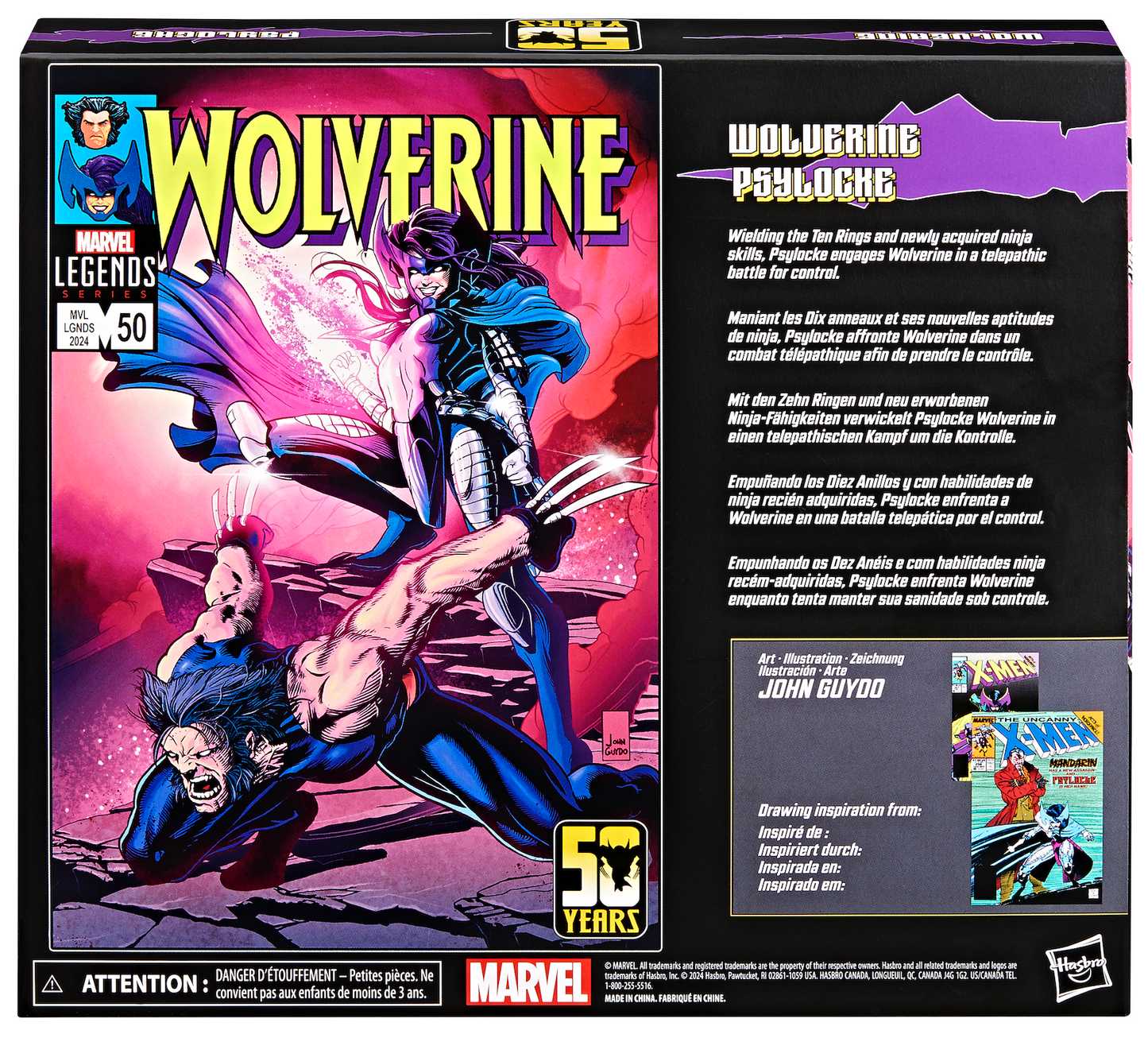 Marvel Legends - Série Wolverine - Pack de 2 figurines WOLVERINE & PSYLOCKE