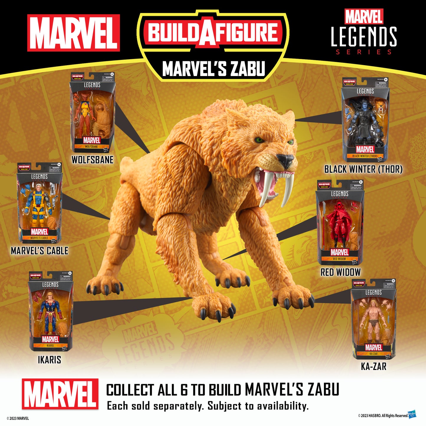 Marvel Legends - BAF ZABU - Figurine de CABLE