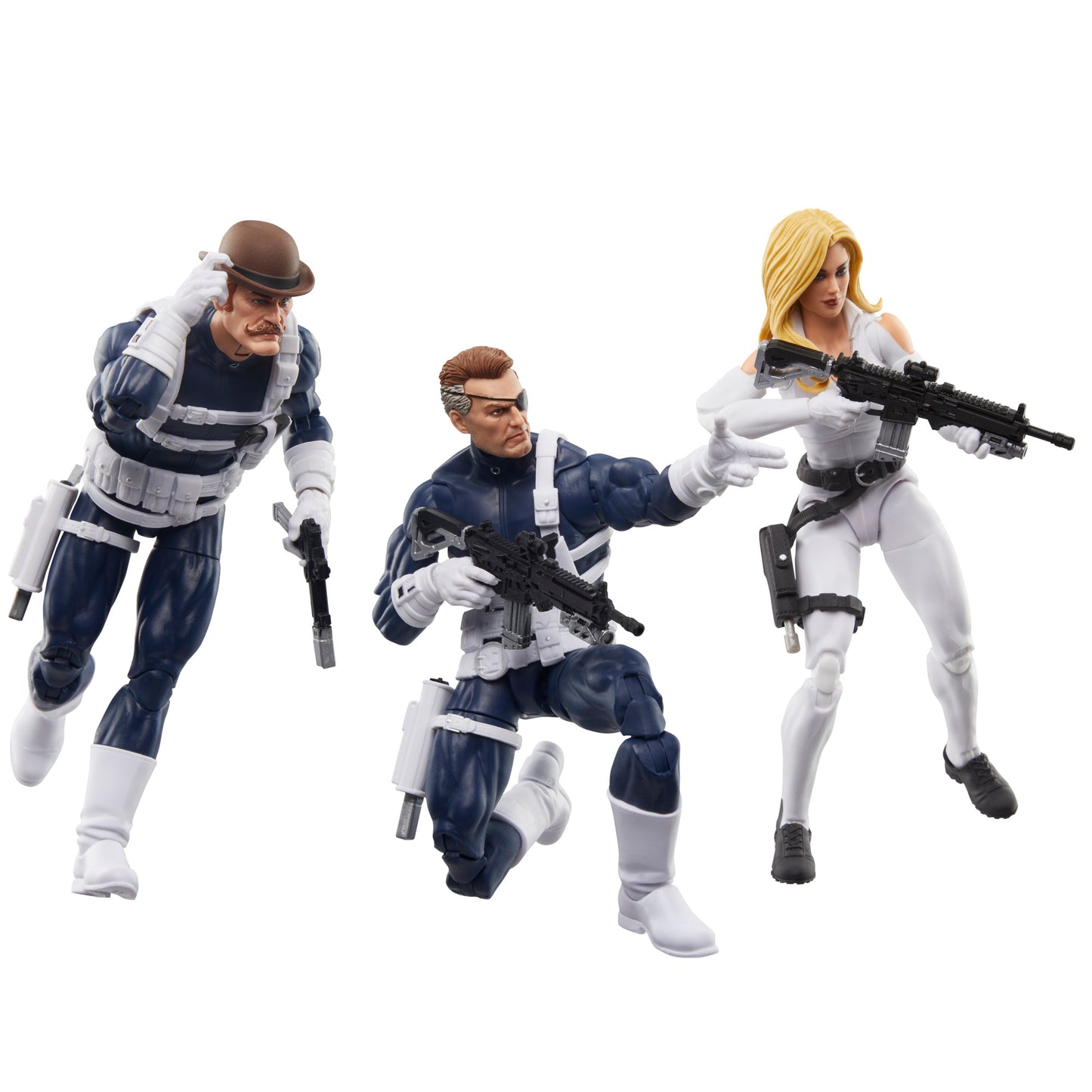Marvel Legends - Série Captain America - Pack de 3 figurines / DUM DUM DUGAN, NICK FURY JR. & SHARON CARTER