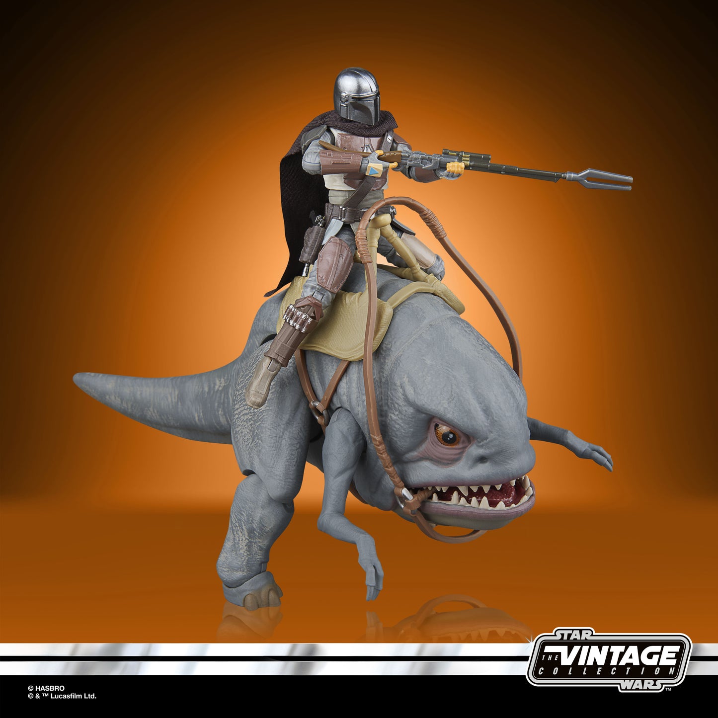 Star Wars: The Mandalorian - The Vintage Collection - Pack de 2 figurines : Blurrg et le Mandalorian
