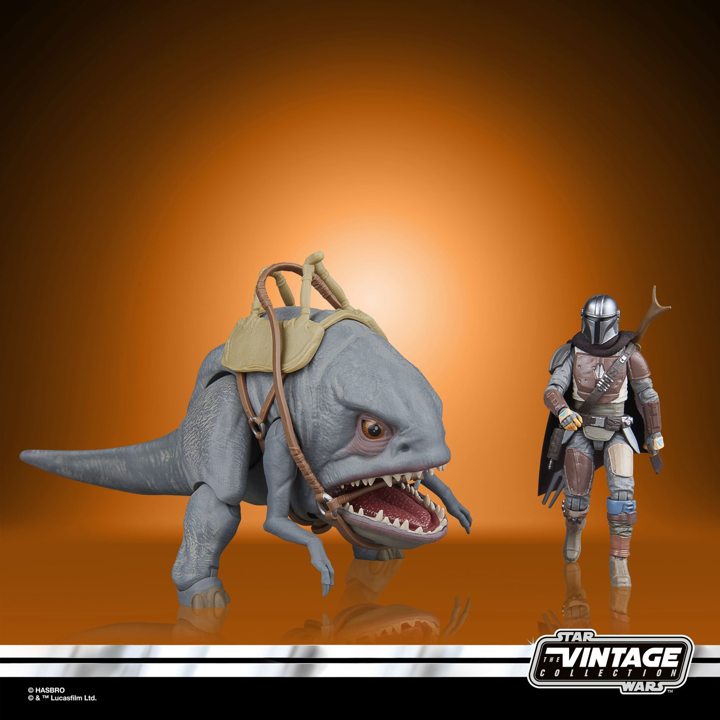 Star Wars: The Mandalorian - The Vintage Collection - Pack de 2 figurines : Blurrg et le Mandalorian