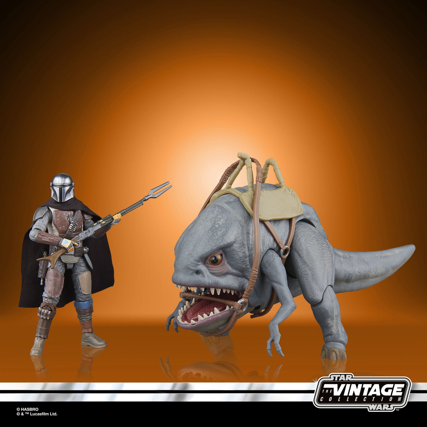 Star Wars: The Mandalorian - The Vintage Collection - Pack de 2 figurines : Blurrg et le Mandalorian