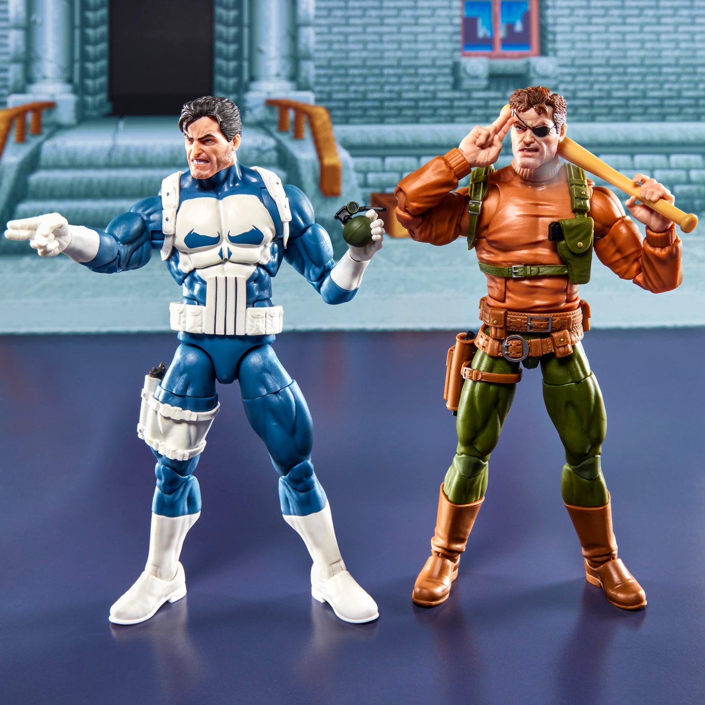 Marvel Legends - The Punisher - Gamerverse - Pack de 2 figurines Punisher & Nick Fury - 15 cm