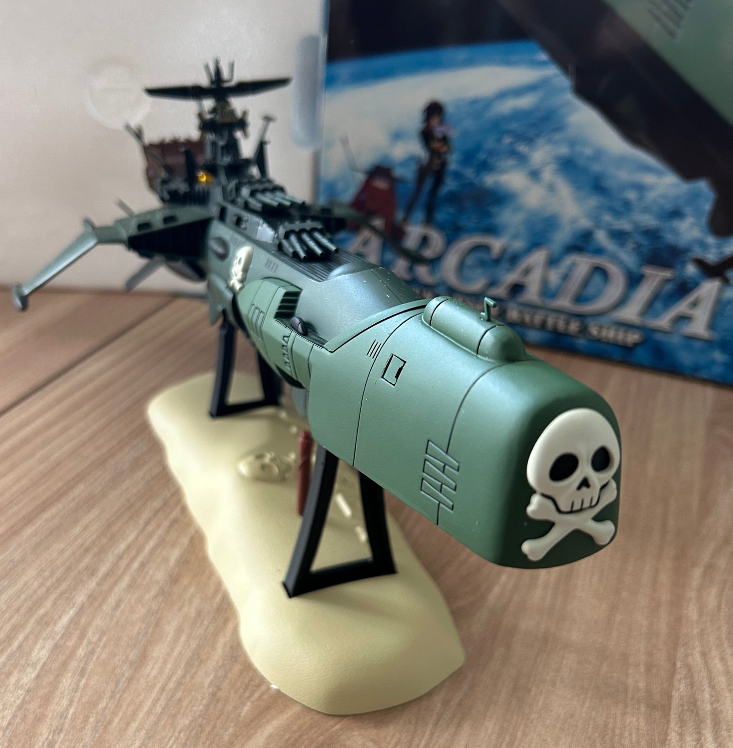 ALBATOR Captain Harlock - ATLANTIS Arcadia - SGM-24 SKULL VERSION VERT RENEWAL