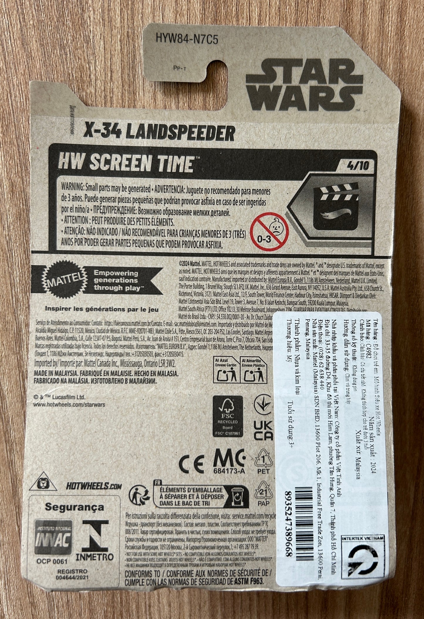 Hot Wheels - Star Wars - X-34 Landspeeder - Die-Cast Métal