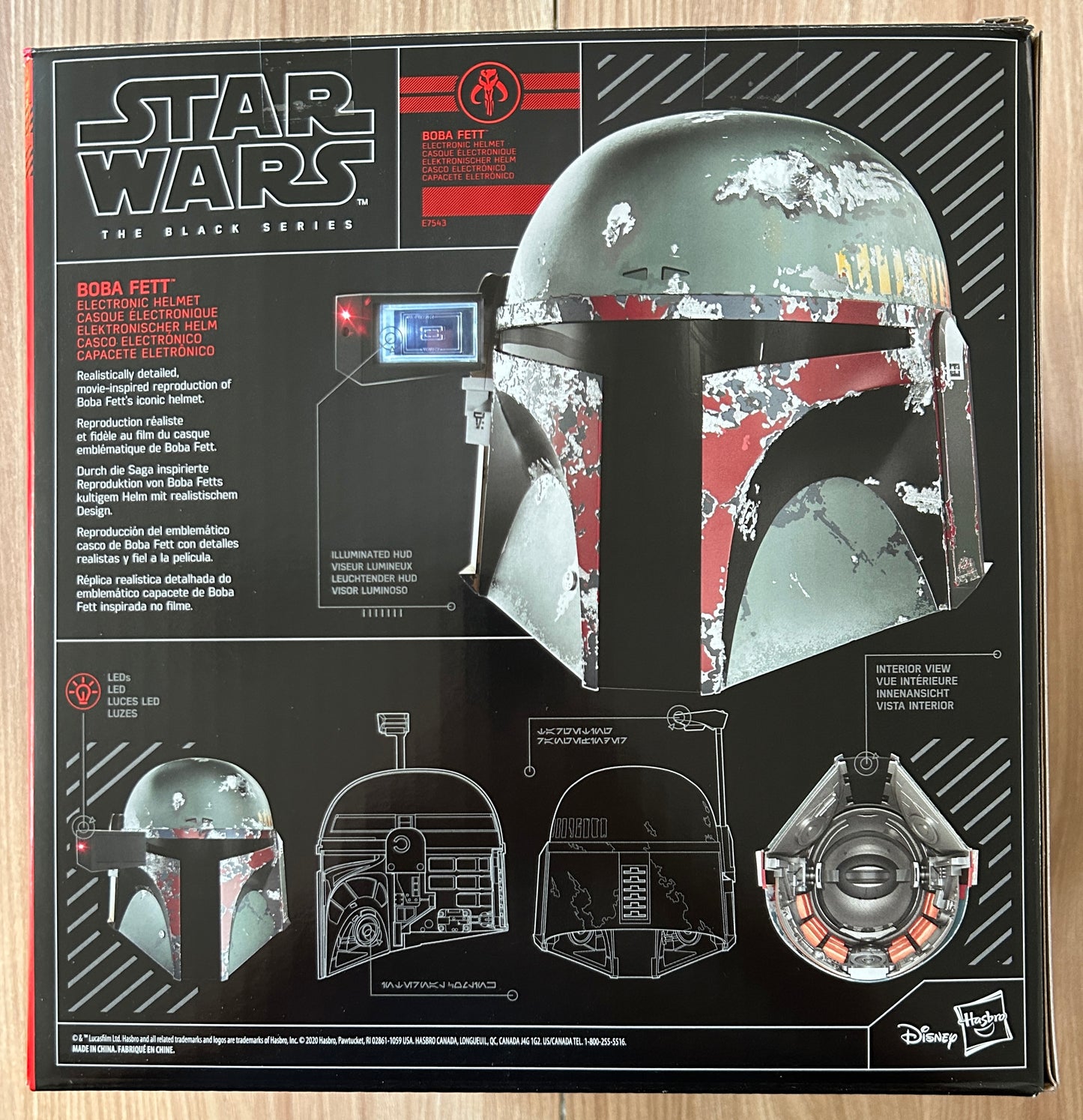 STAR WARS : L'EMPIRE CONTRE-ATTAQUE - Casque électronique de BOBA FETT helmet