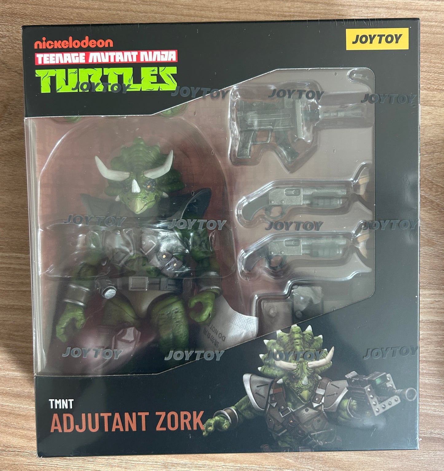 TMNT - Lot de 3 figurines 1/18ème - Triceraton Infantryman - Captain Zorax - Adjutant Zork - 13/14 cm