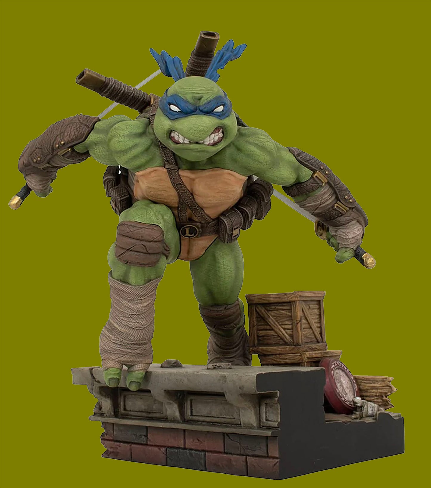 TMNT - Les Tortues Ninja - Statue de LEONARDO - 23 cm