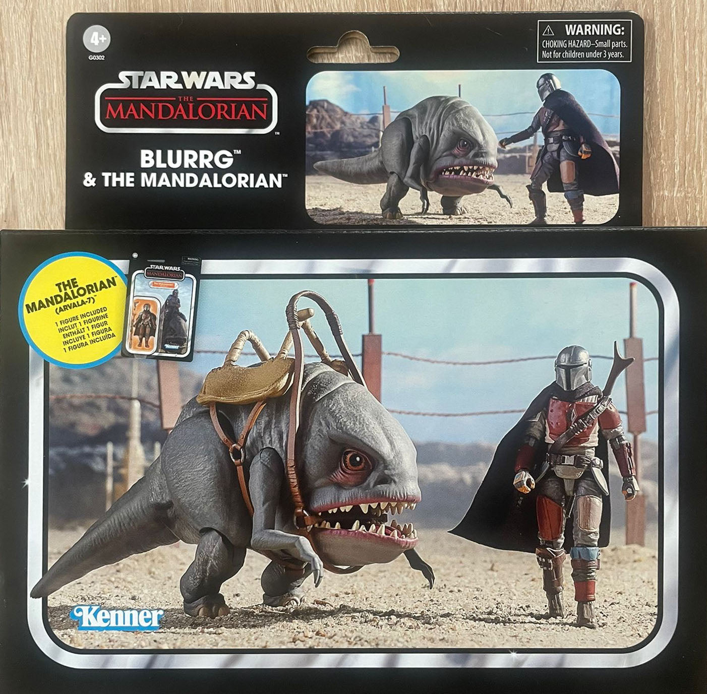 Star Wars: The Mandalorian - The Vintage Collection - Pack de 2 figurines : Blurrg et le Mandalorian