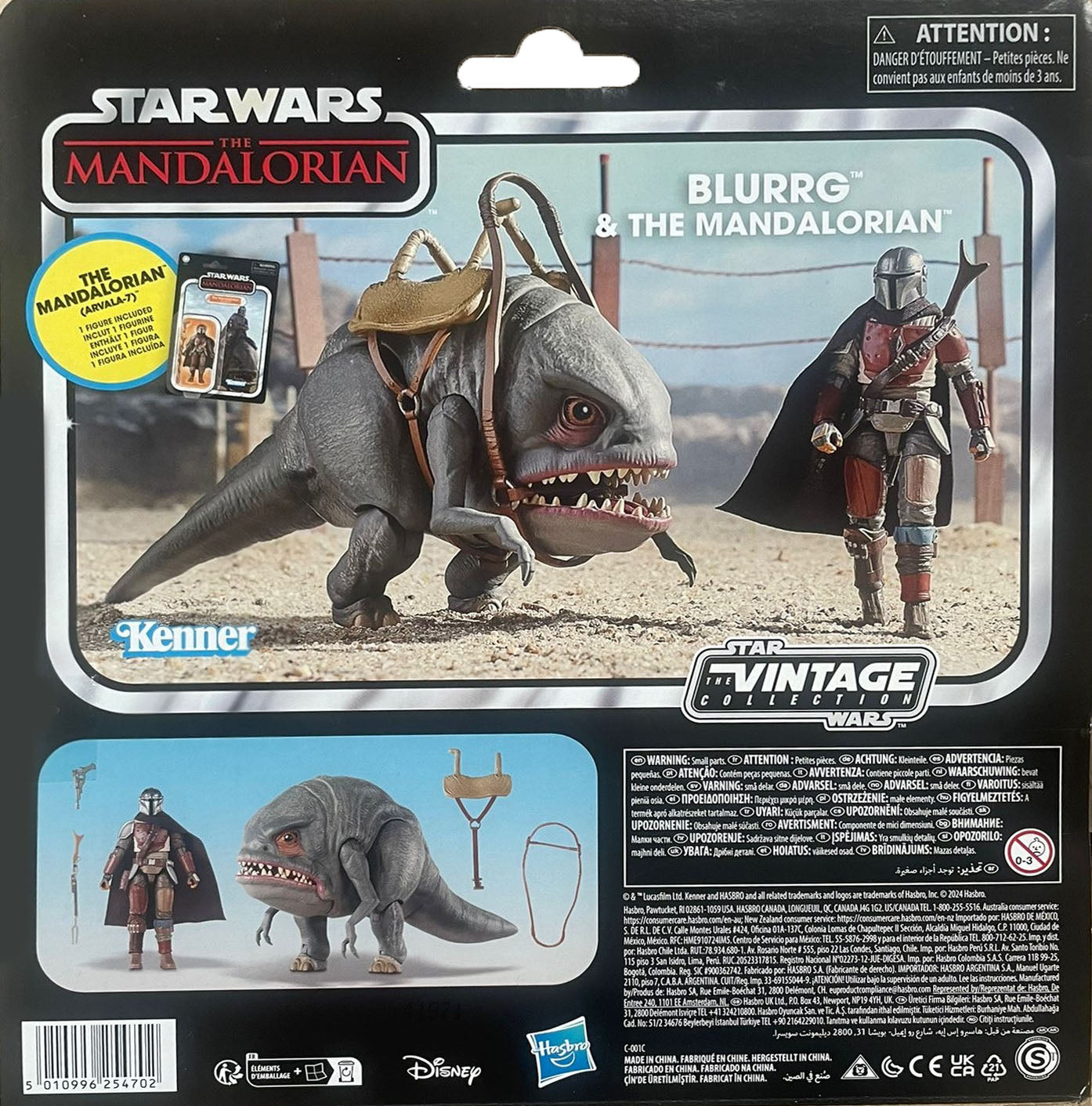 Star Wars: The Mandalorian - The Vintage Collection - Pack de 2 figurines : Blurrg et le Mandalorian