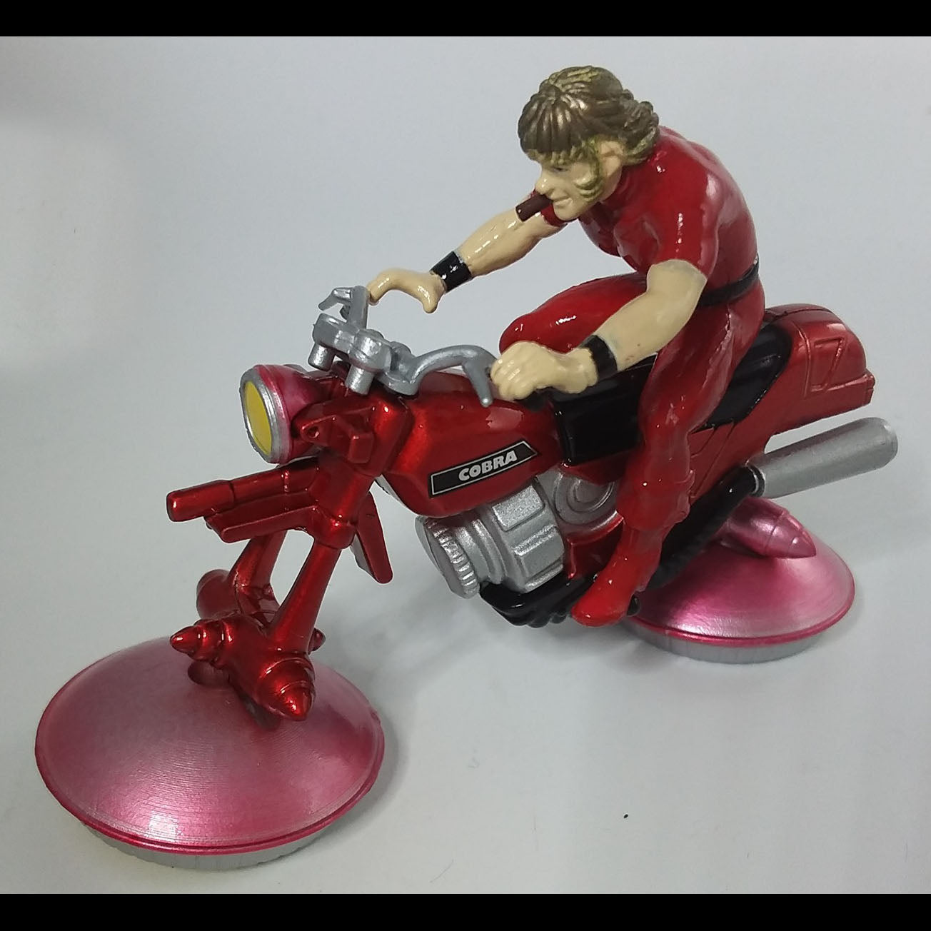 COBRA - Série Space Adventure - Cobra sur son Air-Bike - Métal - 9 cm - 2000 - Neuf !