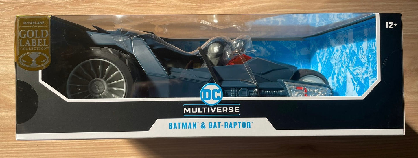 DC MULTIVERSE - The Batman Who Laughs - Figurine Batman & Bat-Raptor - Gold Label