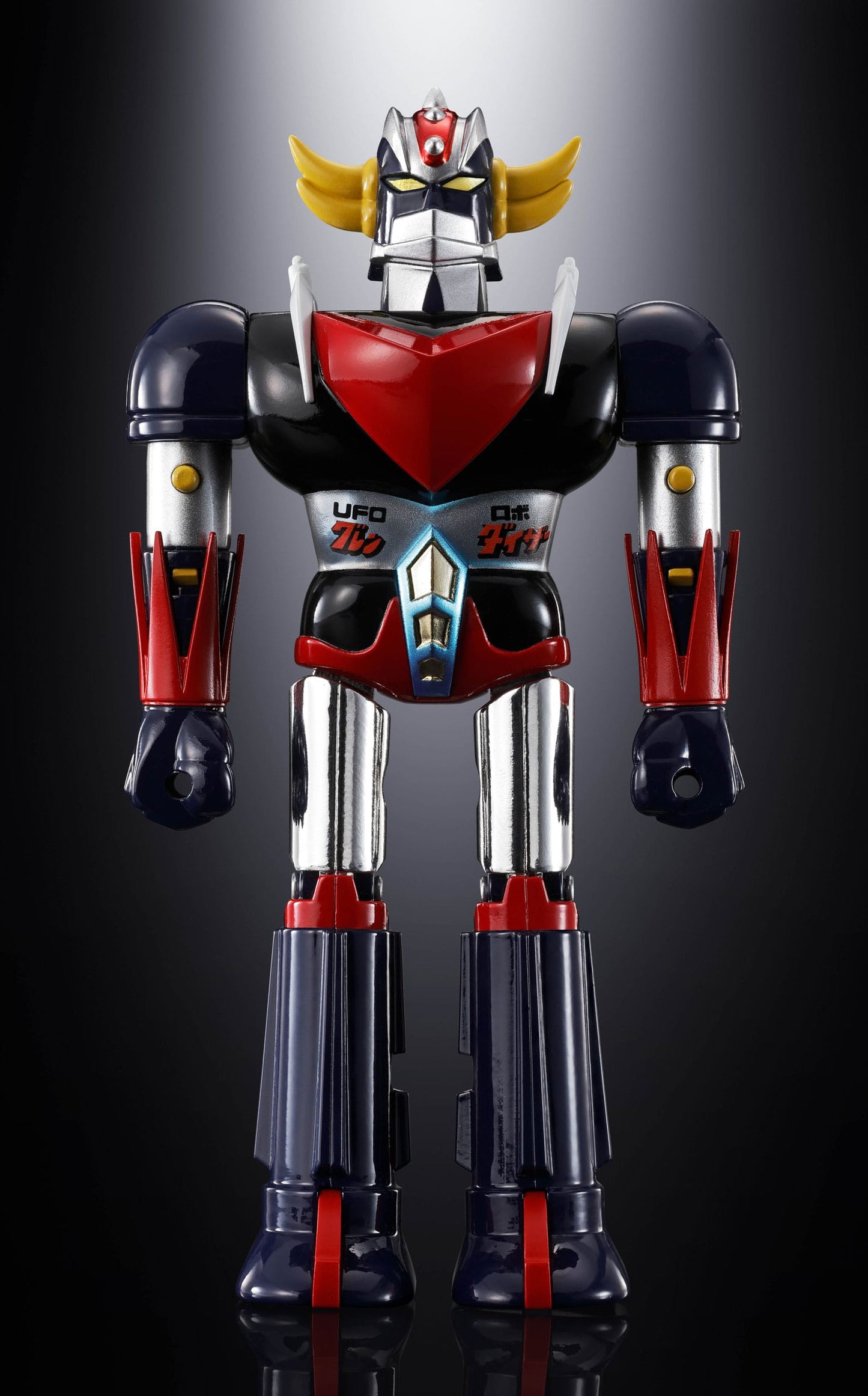 GOLDORAK - Figurine Diecast Métal - Soul of Chogokin Grendizer & UFO Spazer "POPY Deluxe Version" - 13,5 cm