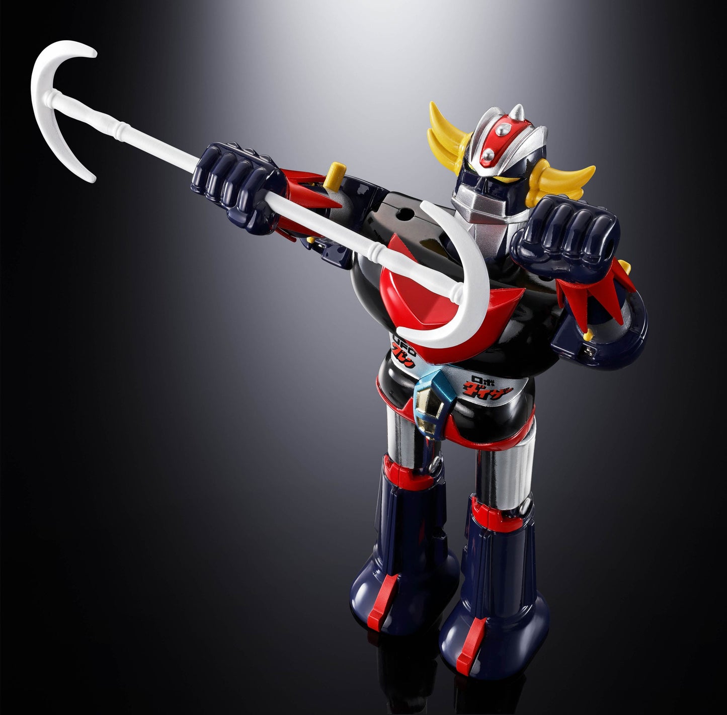 GOLDORAK - Figurine Diecast Métal - Soul of Chogokin Grendizer & UFO Spazer "POPY Deluxe Version" - 13,5 cm