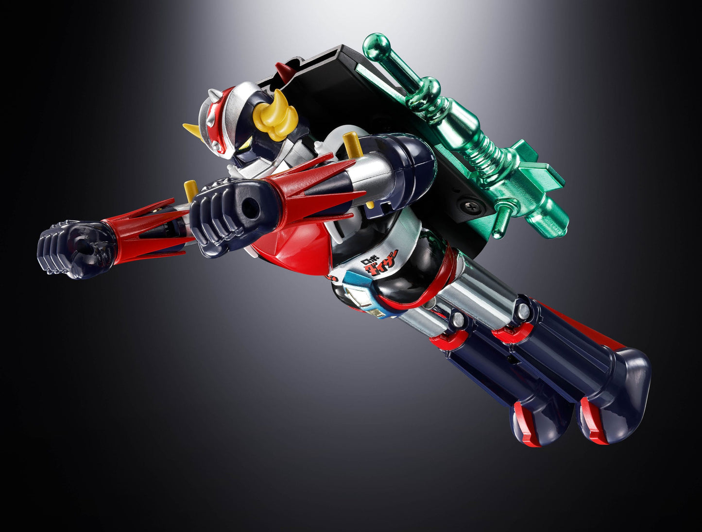 GOLDORAK - Figurine Diecast Métal - Soul of Chogokin Grendizer & UFO Spazer "POPY Deluxe Version" - 13,5 cm
