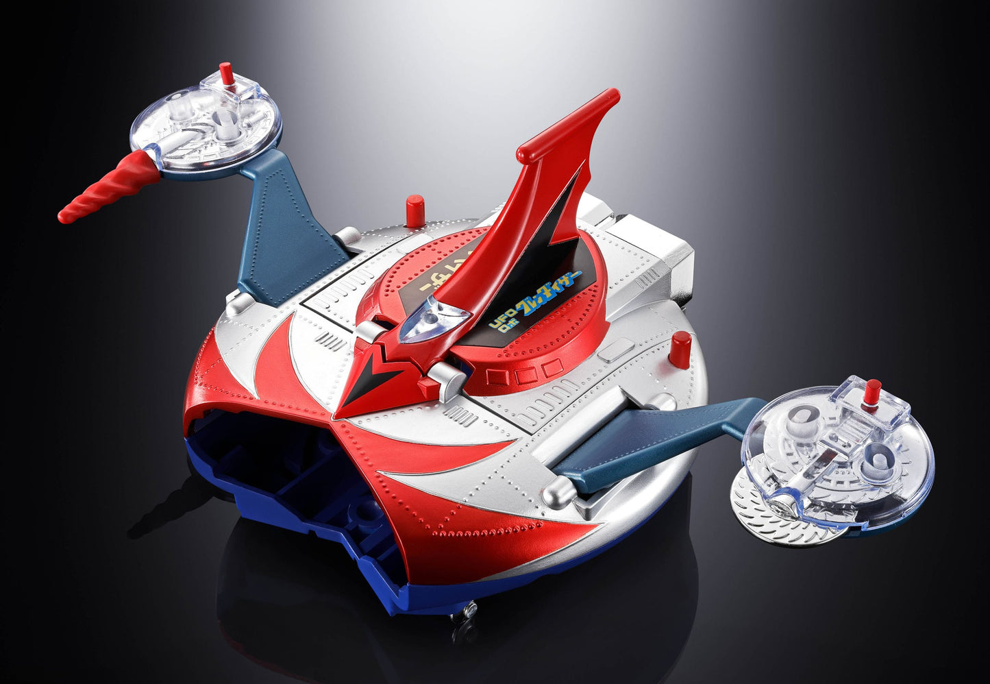 GOLDORAK - Figurine Diecast Métal - Soul of Chogokin Grendizer & UFO Spazer "POPY Deluxe Version" - 13,5 cm