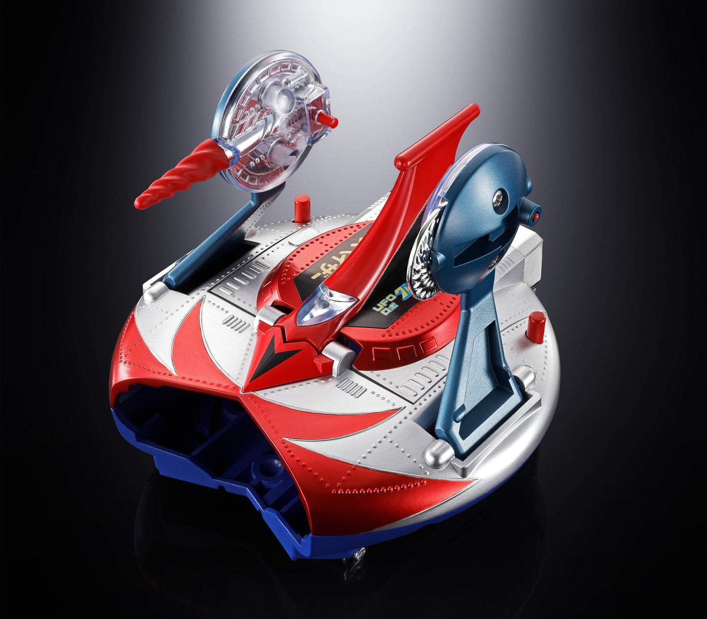GOLDORAK - Figurine Diecast Métal - Soul of Chogokin Grendizer & UFO Spazer "POPY Deluxe Version" - 13,5 cm