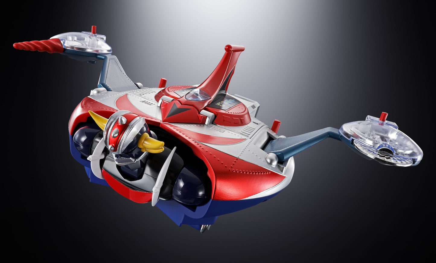 GOLDORAK - Figurine Diecast Métal - Soul of Chogokin Grendizer & UFO Spazer "POPY Deluxe Version" - 13,5 cm