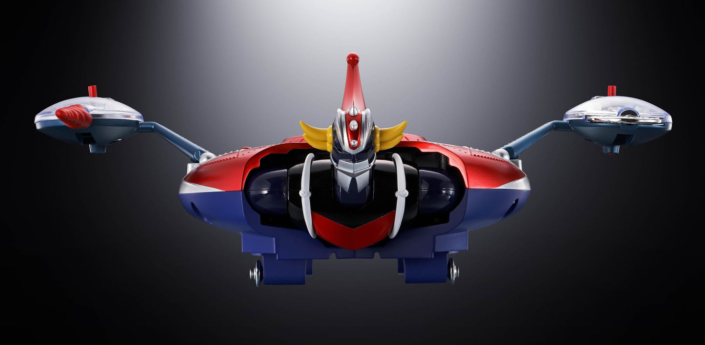 GOLDORAK - Figurine Diecast Métal - Soul of Chogokin Grendizer & UFO Spazer "POPY Deluxe Version" - 13,5 cm