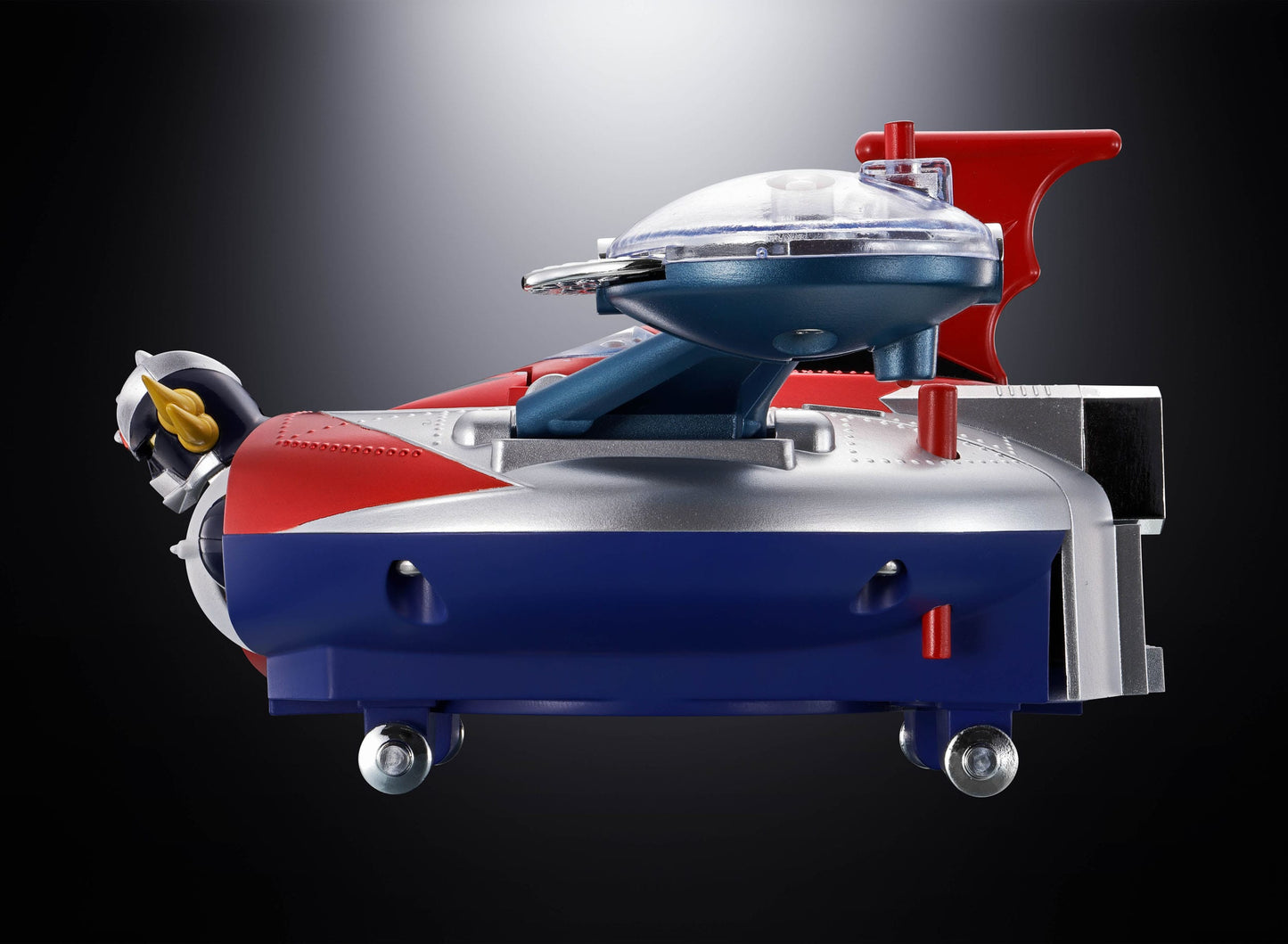 GOLDORAK - Figurine Diecast Métal - Soul of Chogokin Grendizer & UFO Spazer "POPY Deluxe Version" - 13,5 cm