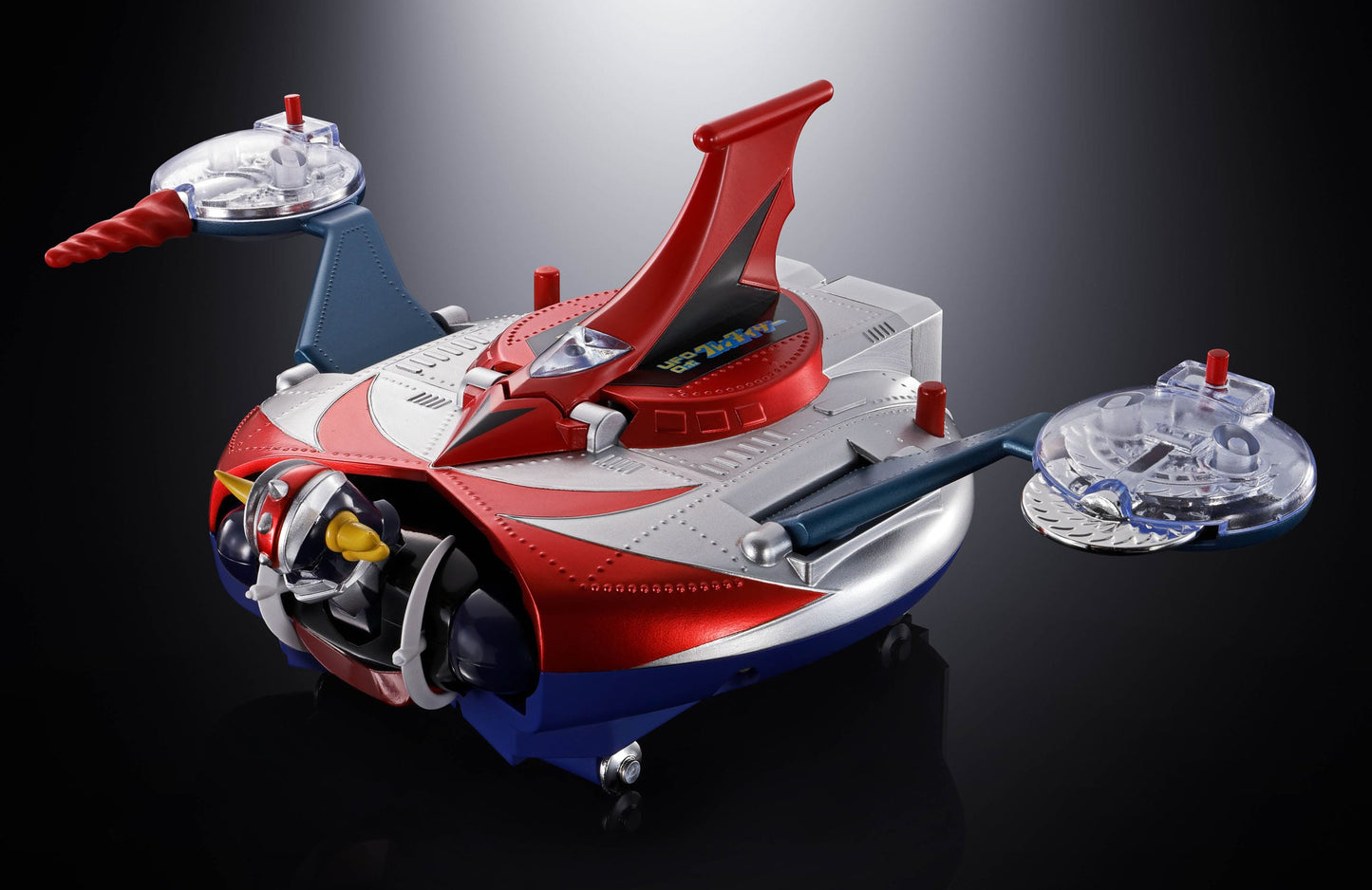 GOLDORAK - Figurine Diecast Métal - Soul of Chogokin Grendizer & UFO Spazer "POPY Deluxe Version" - 13,5 cm
