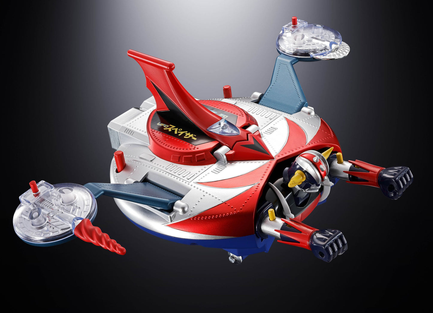 GOLDORAK - Figurine Diecast Métal - Soul of Chogokin Grendizer & UFO Spazer "POPY Deluxe Version" - 13,5 cm
