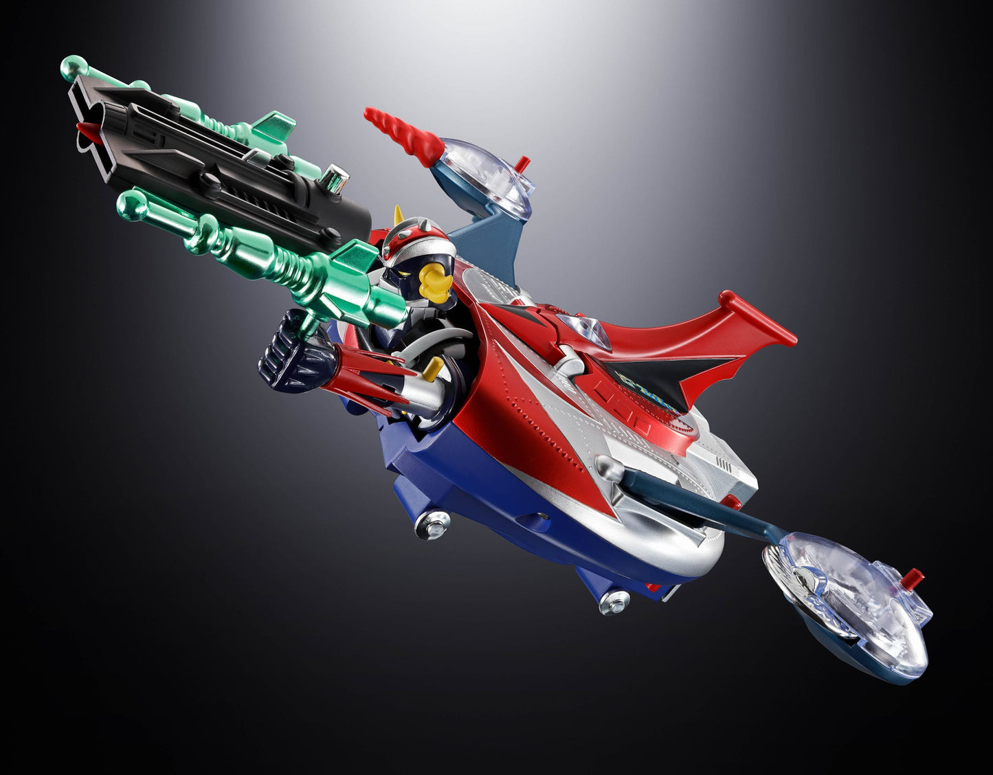 GOLDORAK - Figurine Diecast Métal - Soul of Chogokin Grendizer & UFO Spazer "POPY Deluxe Version" - 13,5 cm