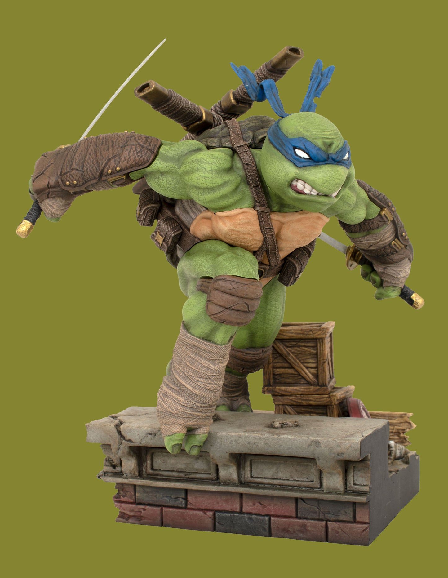 TMNT - Les Tortues Ninja - Statue de LEONARDO - 23 cm