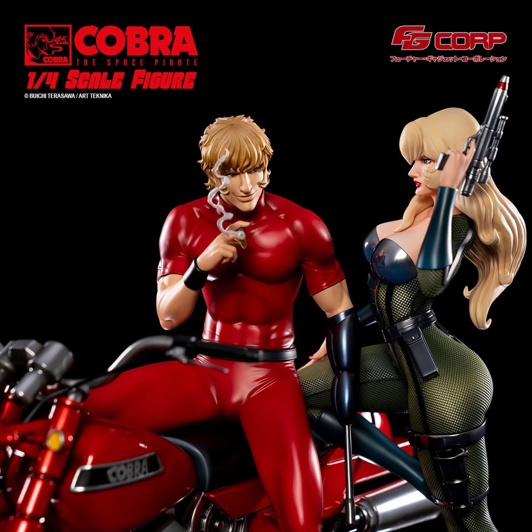 COBRA - Statuette 1/4 Space Pirate Cobra - Cobra & Jane Royal (Spacesuit Version) 47 cm