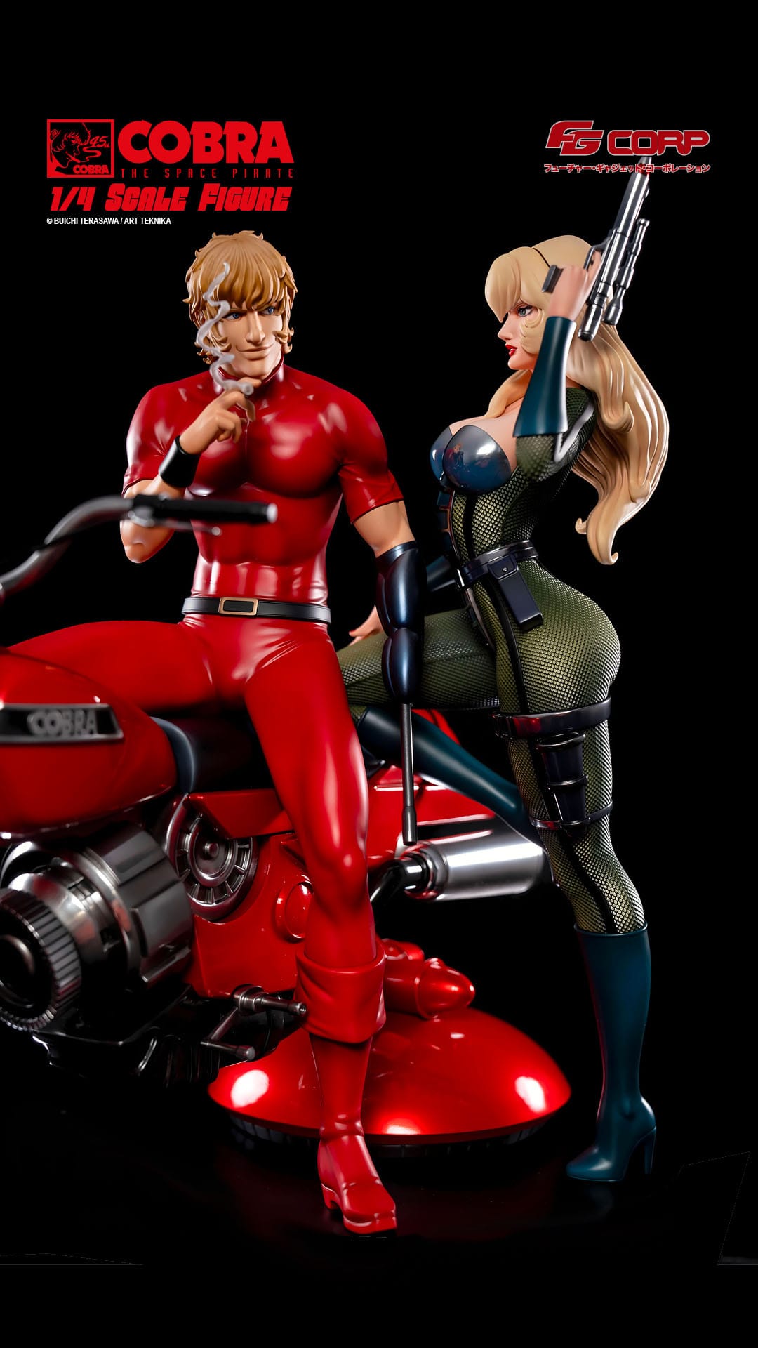 COBRA - Statuette 1/4 Space Pirate Cobra - Cobra & Jane Royal (Spacesuit Version) 47 cm
