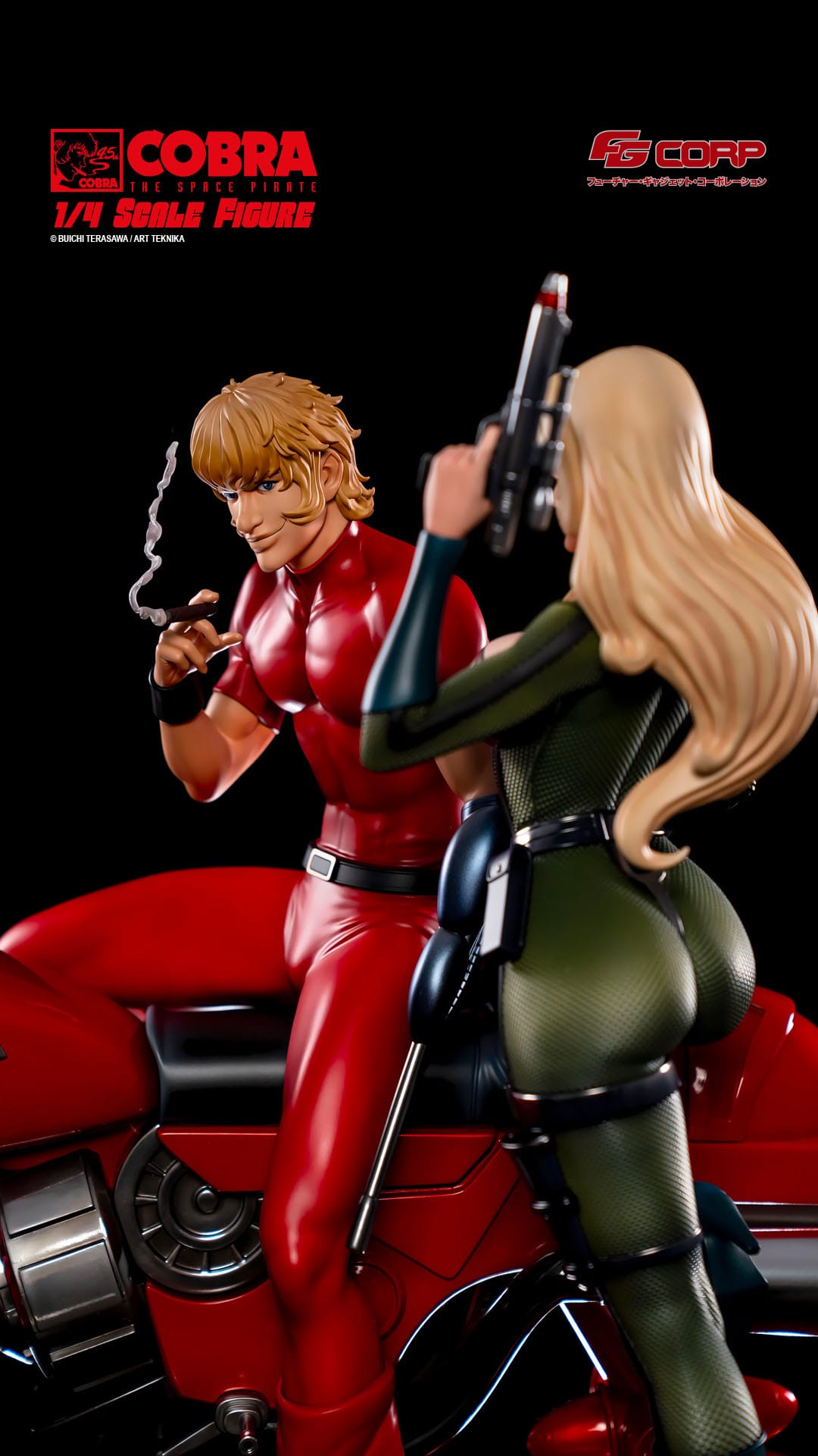 COBRA - Statuette 1/4 Space Pirate Cobra - Cobra & Jane Royal (Spacesuit Version) 47 cm