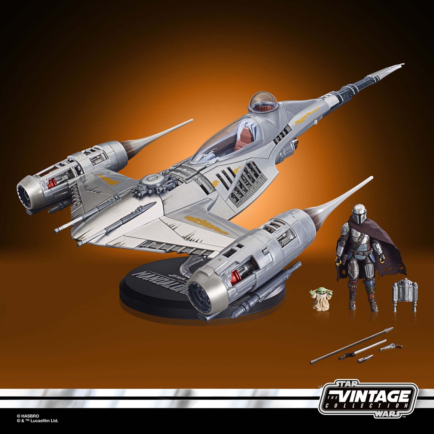 Star Wars : The Mandalorian - Vintage Collection TVC - N-1 Starfighter avec 2 FIGURINES