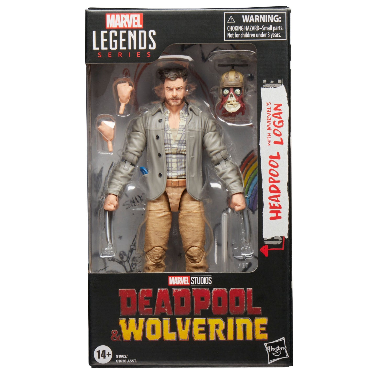 Marvel Legends - MCU Série Deadpool & Wolverine - Figurines de HEADPOOL & MARVEL'S LOGAN 15 cm