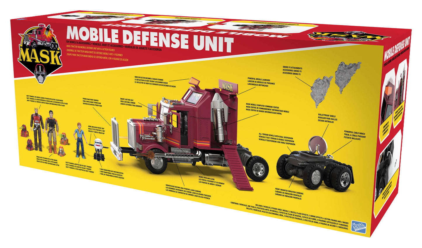 M.A.S.K. - MASK - Véhicule Mobile Defense Unit (MDU) + 4 figurines 7 cm - Limited Edition - Version Exclusive