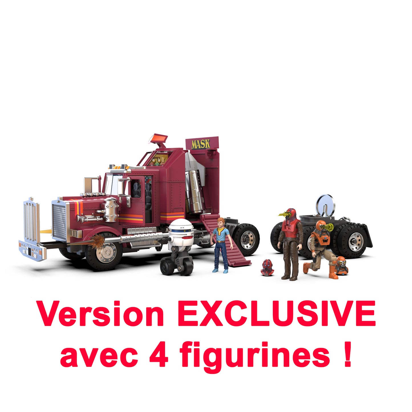 M.A.S.K. - MASK - Véhicule Mobile Defense Unit (MDU) + 4 figurines 7 cm - Limited Edition - Version Exclusive