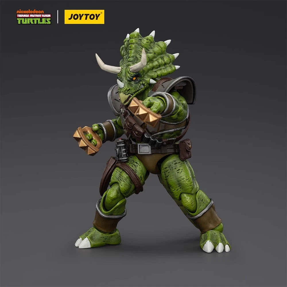 TMNT - Lot de 3 figurines 1/18ème - Triceraton Infantryman - Captain Zorax - Adjutant Zork - 13/14 cm