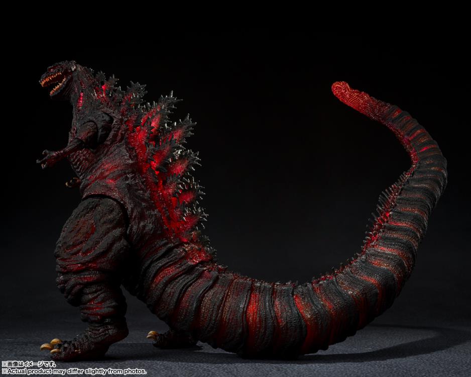 SHIN GODZILLA - S.H. Monsterarts - Figurine de GODZILLA (2016) - Version "The Fourth Night Combat" - Occasion