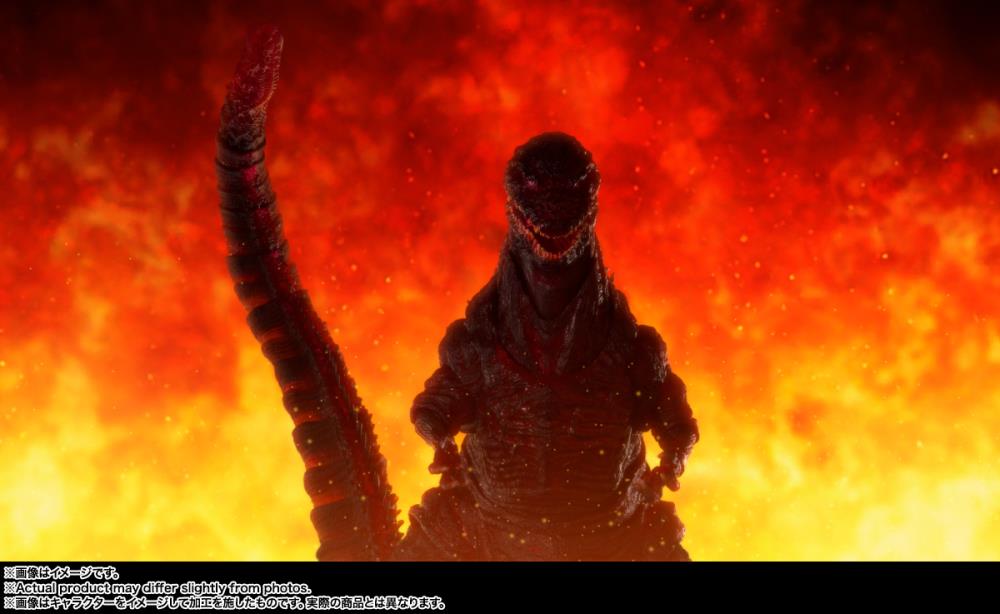 SHIN GODZILLA - S.H. Monsterarts - Figurine de GODZILLA (2016) - Version "The Fourth Night Combat" - Occasion
