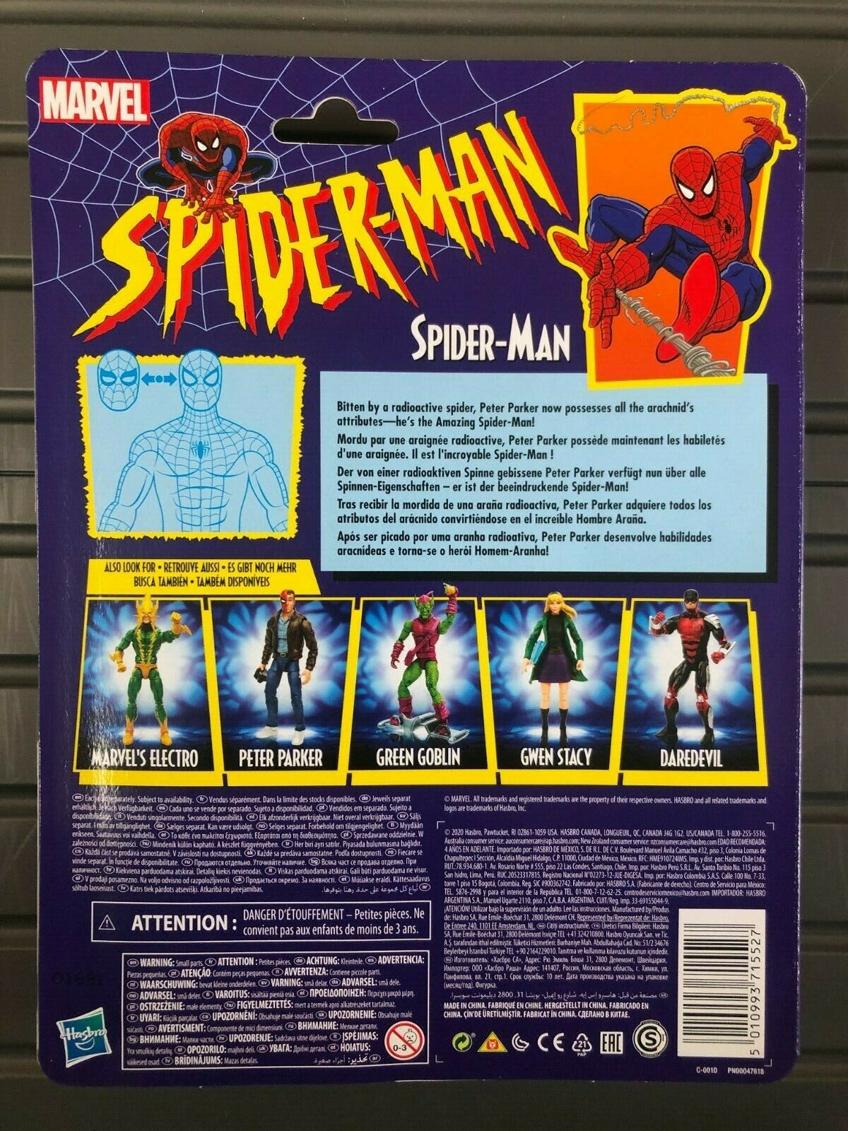 Marvel Legends - Série Rétro Spider-Man - Figurine de SPIDER-MAN - HASBRO Rare !