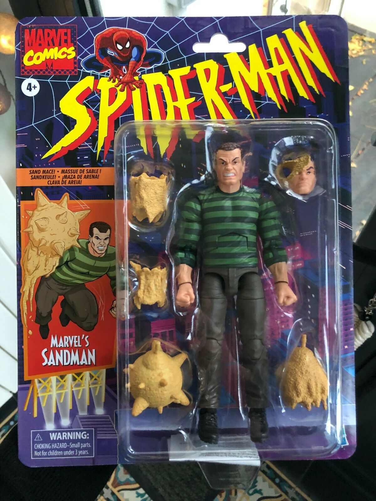 Marvel Legends - Série Rétro Spider-Man - Figurine de SANDMAN 1/12 - HASBRO neuf