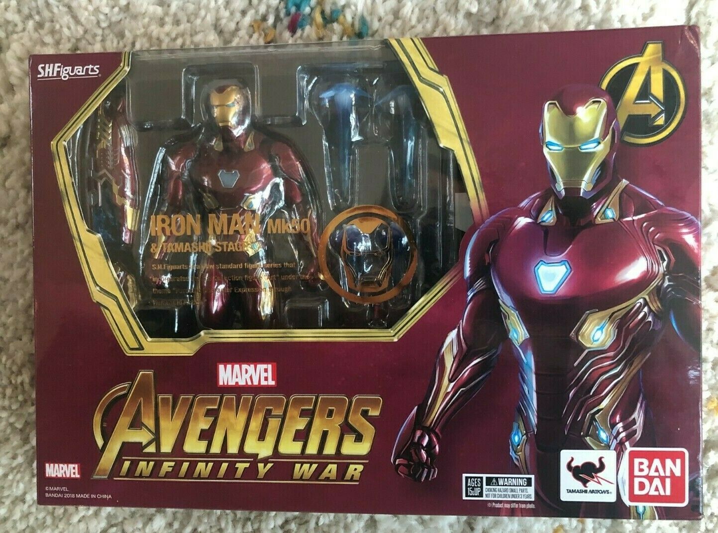 AVENGERS INFINITY WAR - figurine IRON MAN Mark 50 Tamashii Stage BANDAI FIGUARTS