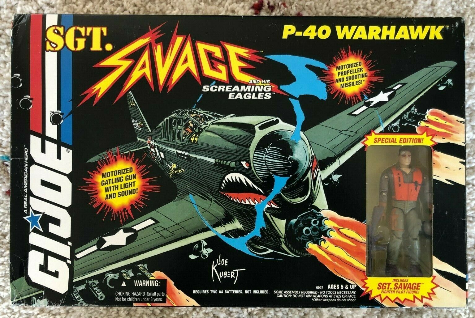 GI JOE - Sergent Savage Screaming Eagles P-40 Warhawk - 1994