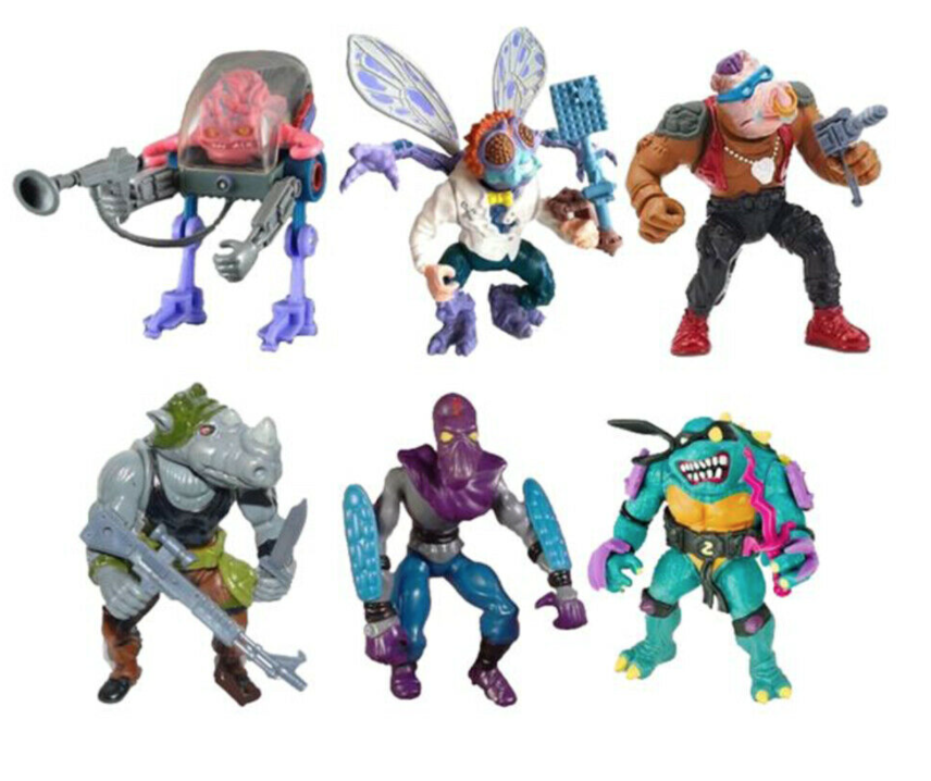 TMNT - Les Tortues Ninja - TEENAGE MUTANT NINJA TURTLES - Villains Mutant Module 6 figurines PLAYMATES