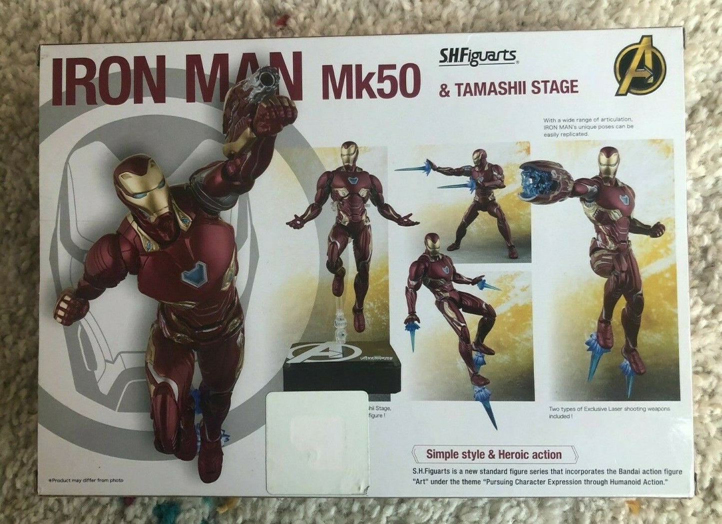 AVENGERS INFINITY WAR - figurine IRON MAN Mark 50 Tamashii Stage BANDAI FIGUARTS