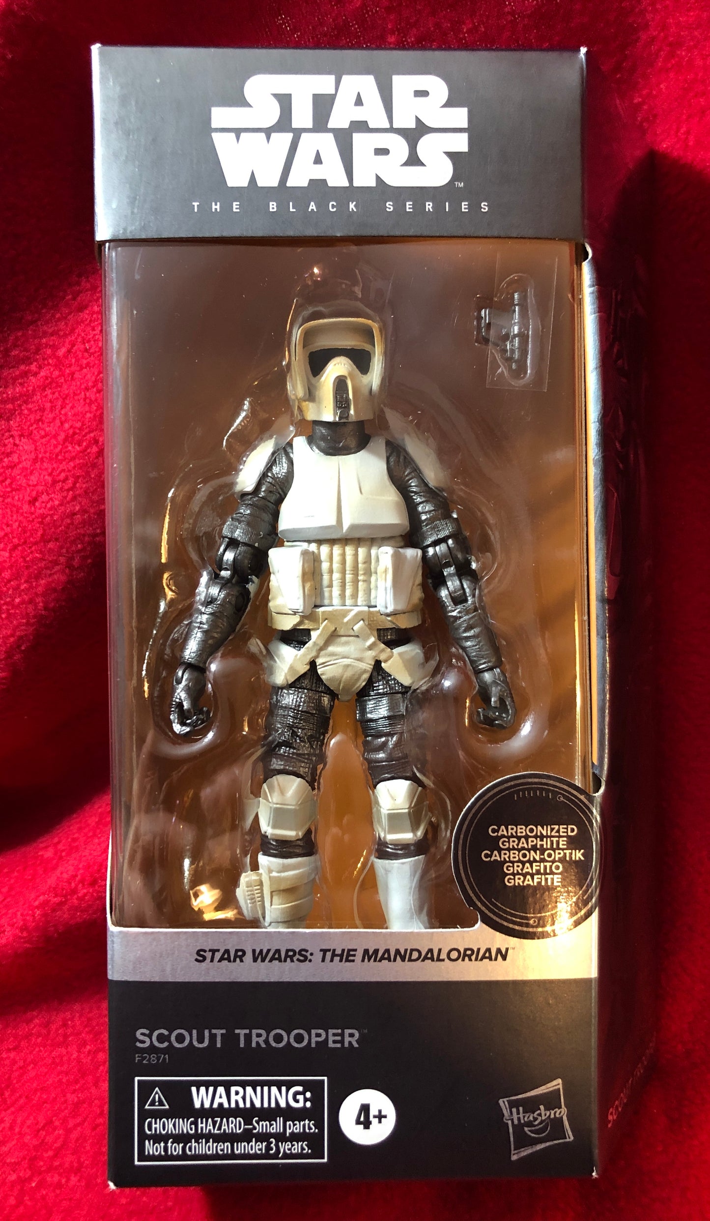 STAR WARS : THE MANDALORIAN - The Black Series - Figurine SCOUT TROOPER - Graphite Carbonized