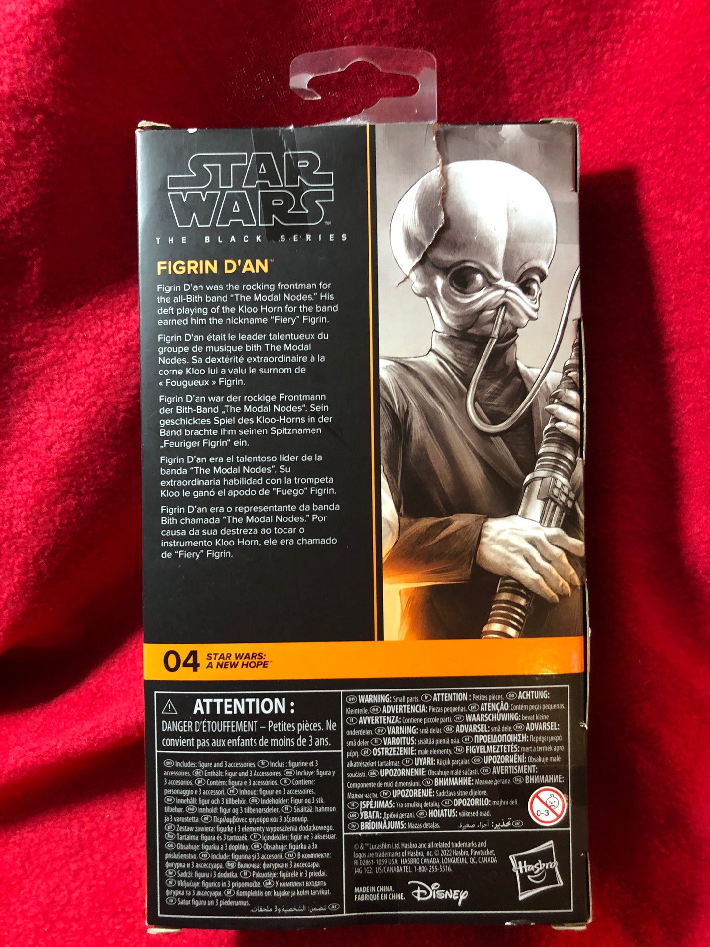 STAR WARS : A NEW HOPE - The Black Series - Figurine de FIGRIN D'AN *Boîte abimée"