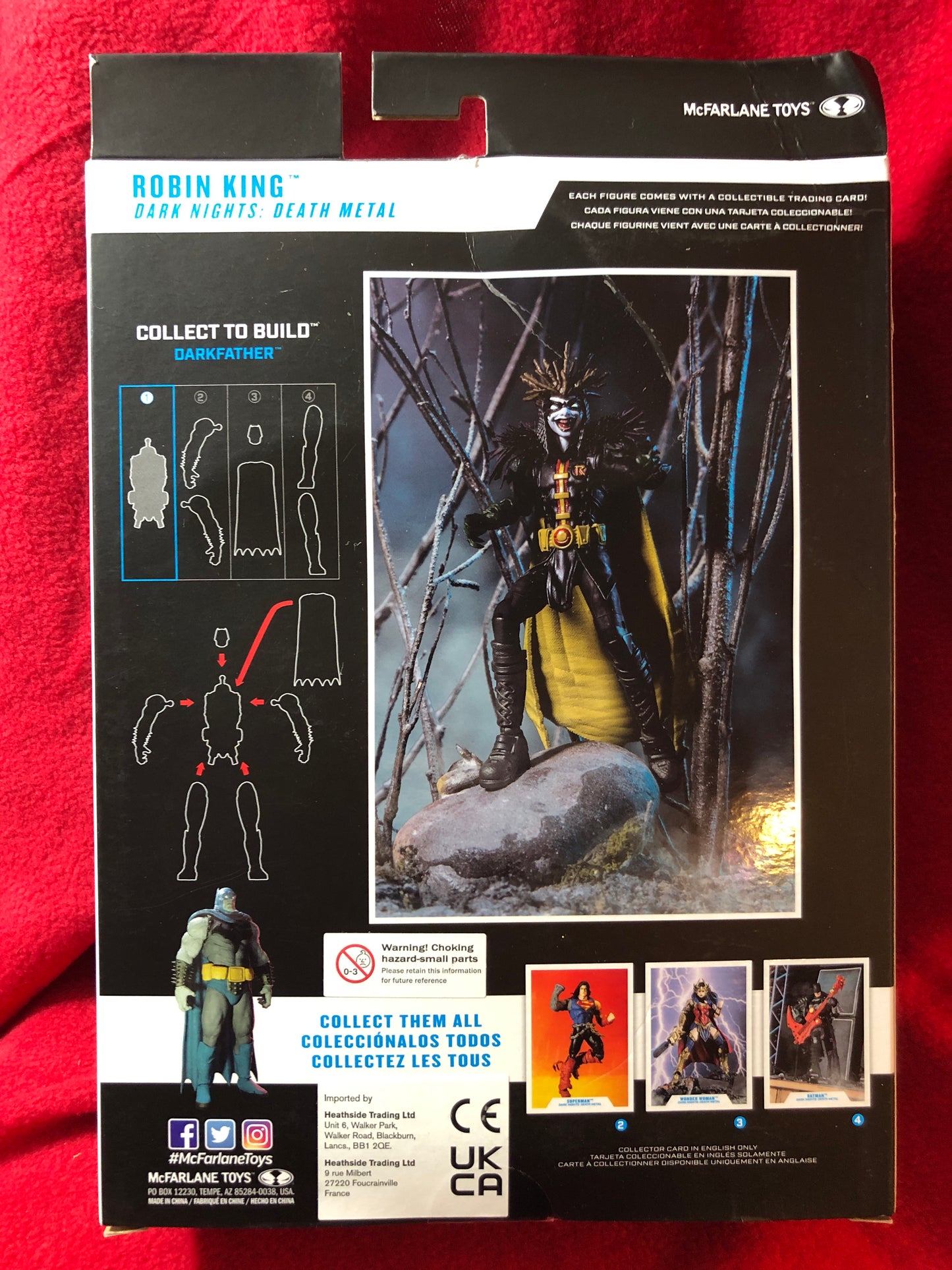 DC MULTIVERSE - Série DARK NIGHTS : DEATH METAL - Figurine de ROBIN KING *Boîte abîmée"